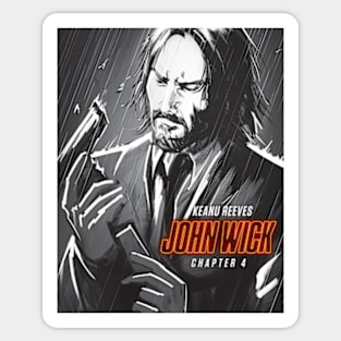 John Wick Movie, John Wick Chapter 4, John Wick Movies Sticker